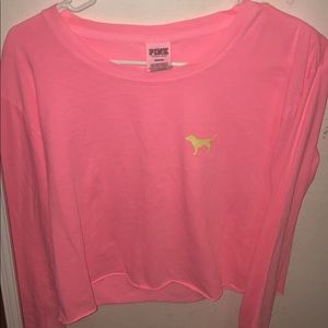 Vs pink longsleeve crop